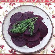 Dish of Ukrainian Pickled Beets