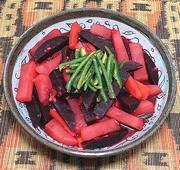 Dish of Beet & Vegetable Stew