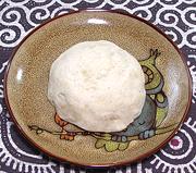 Ball of Banku on Dish