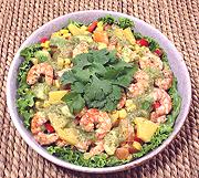 Bowl of Jerk Shrimp Salad