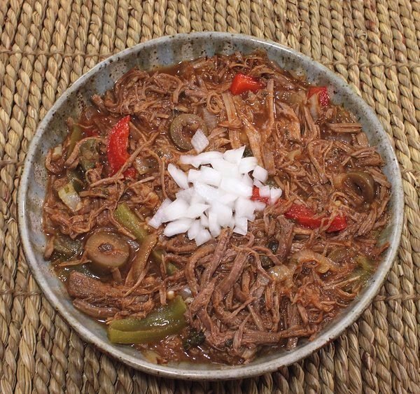 Dish of Beef Ropa Vieja