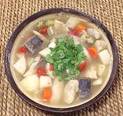 Bowl of Trinidad Fish Broth