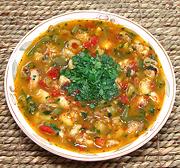 Bowl of Puerto Rican Fish Soup