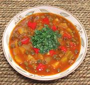 Bowl of Green Pigeon Pea Soup