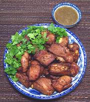 Dish of Pork Ribs with Lemon Grass