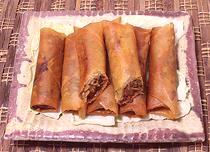 Dish of Lumpia Gulay Rolls