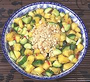 Bowl of Pineapple & Cucumber Salad