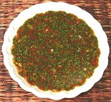 Small Bowl of Thai Cilantro Dipping Sauce