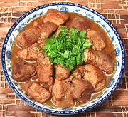 Bowl of Philippine Pork Adobo