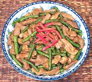 Dish of Pork with Long Beans