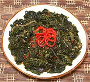 Dish of Sitaw (Bean) Leaves Stir Fry