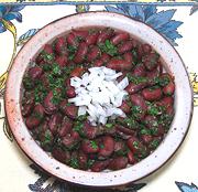 Bowl of Red Beans with Herb Dressing