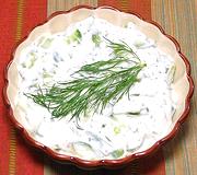 Bowl of Cucumber Yogurt Salad