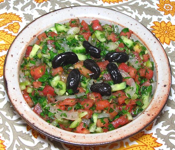 Dish of Shepherd's Salad