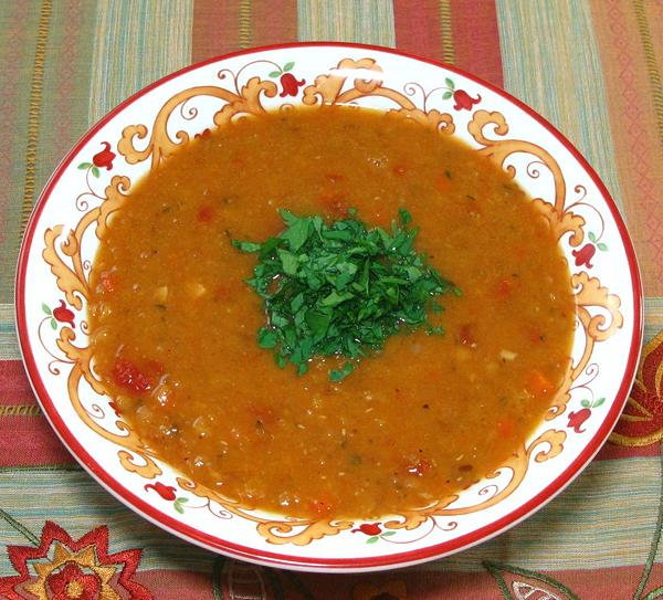 Bowl of Red Lentil & Apricot Soup class=mrg>
<br class=cll></p>

<hr class=