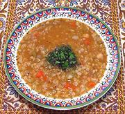Bowl of Red Lentil & Wheat Soup