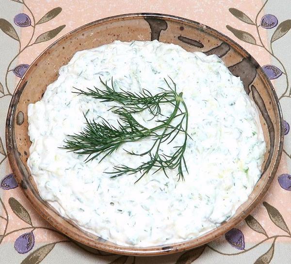 Dish of Tzatziki Salad