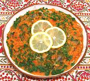 Bowl of Mackerel with Lemon Sauce