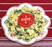 Dish of Eggs with Purslane