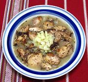 Bowl of Chicken Escabech Valladolid