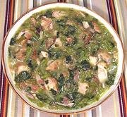 Bowl of Pork & Purslane Stew