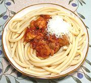 Dish of Chicken with Tomato and Pasta