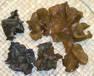 Black Fungus, Dried and Rehydrated