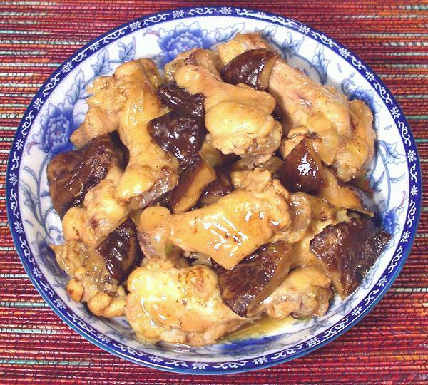Dish of Braised Chicken Wings