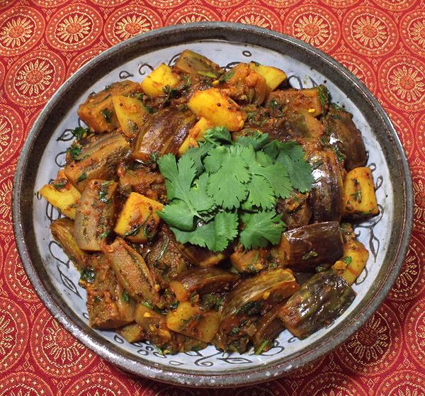 Dish of Eggplant Curry