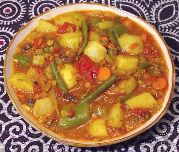 Dish of Aromatic Vegetable Tajine