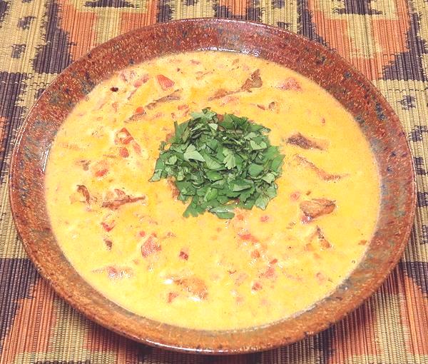 Dish of Fish in Coconut Sauce