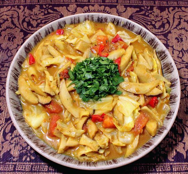 Dish of Mushroom Tongseng Stew