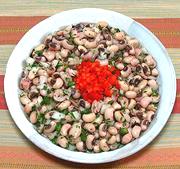 Dish of Blackeye Pea Salad