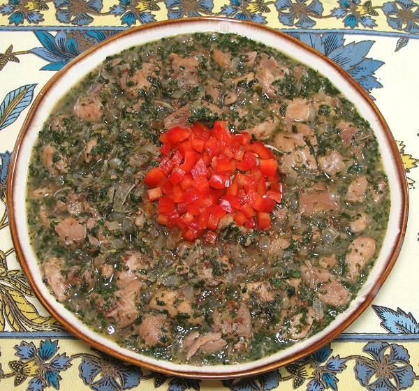 Dish of Chicken Stew with Wine